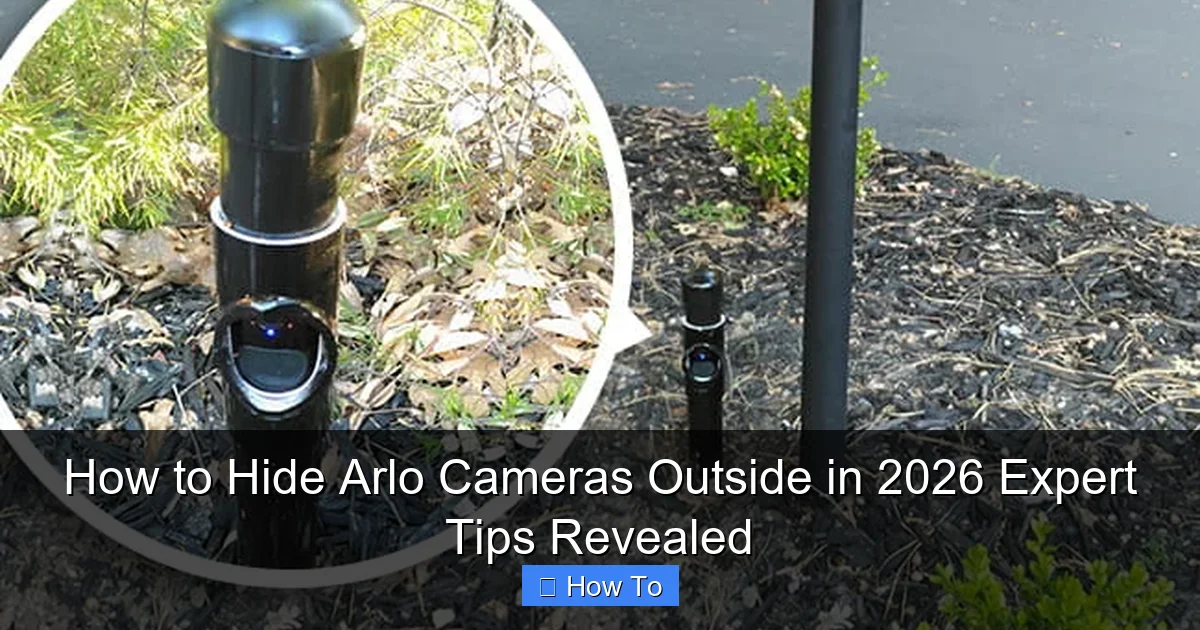 How to Hide Arlo Cameras Outside in 2026 Expert Tips Revealed