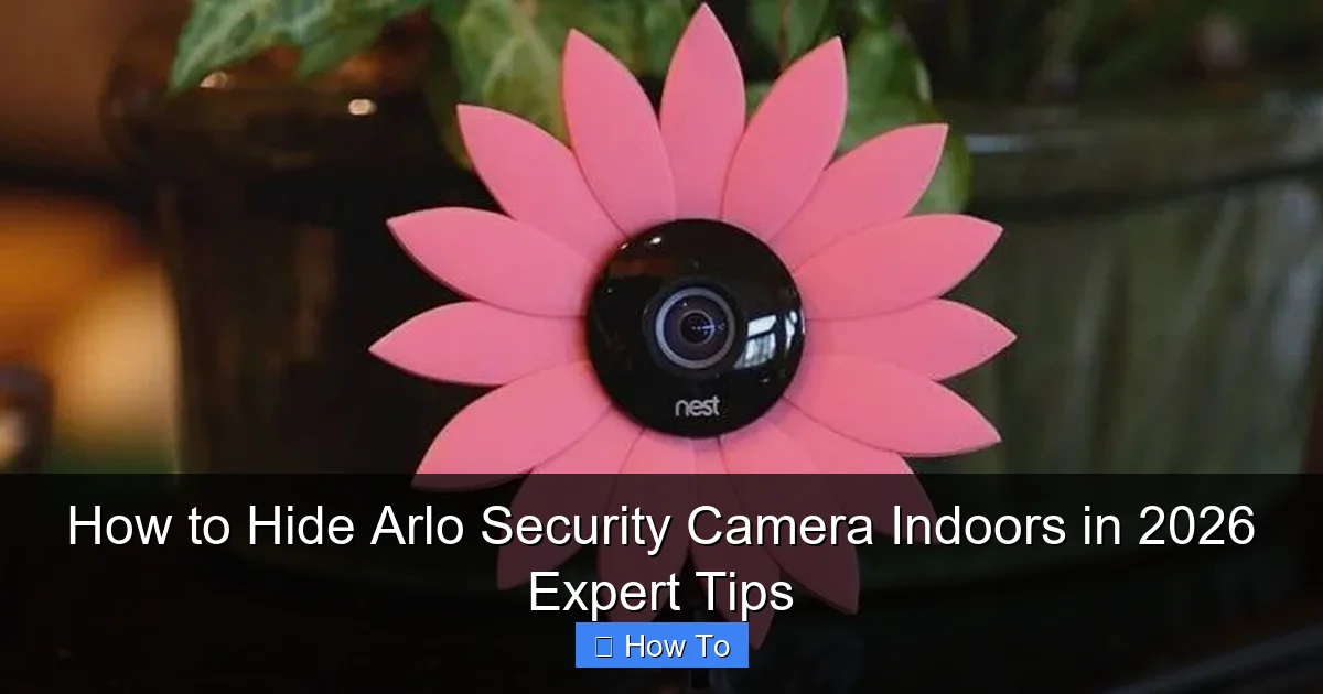 How to Hide Arlo Security Camera Indoors in 2026 Expert Tips