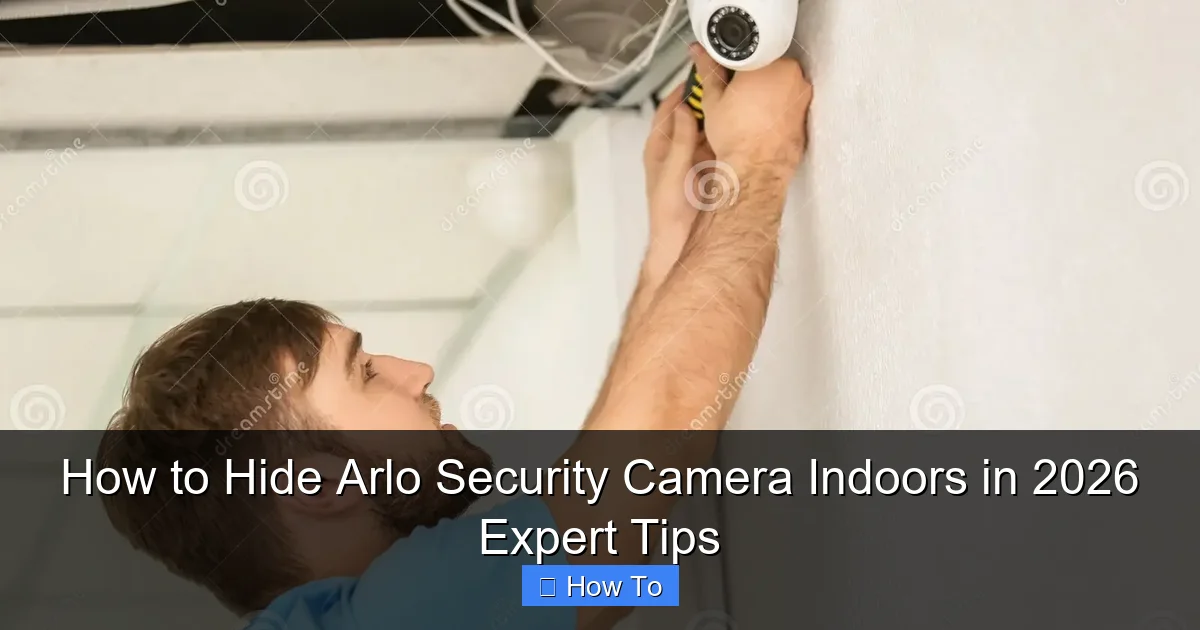 How to Hide Arlo Security Camera Indoors in 2026 Expert Tips