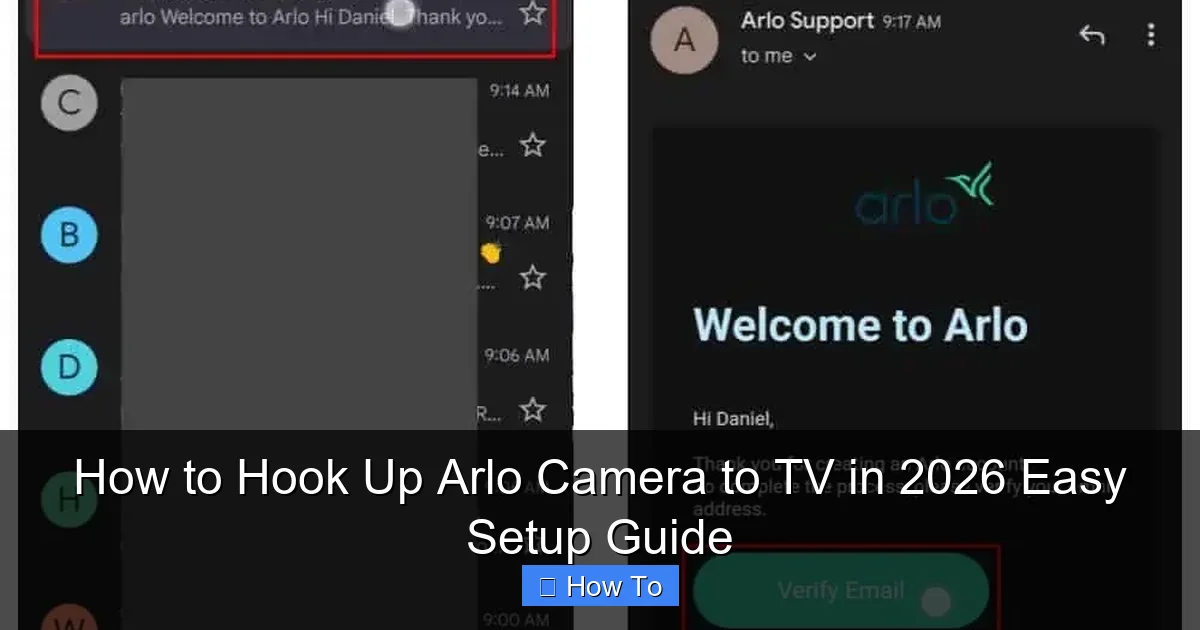 How to Hook Up Arlo Camera to TV in 2026 Easy Setup Guide