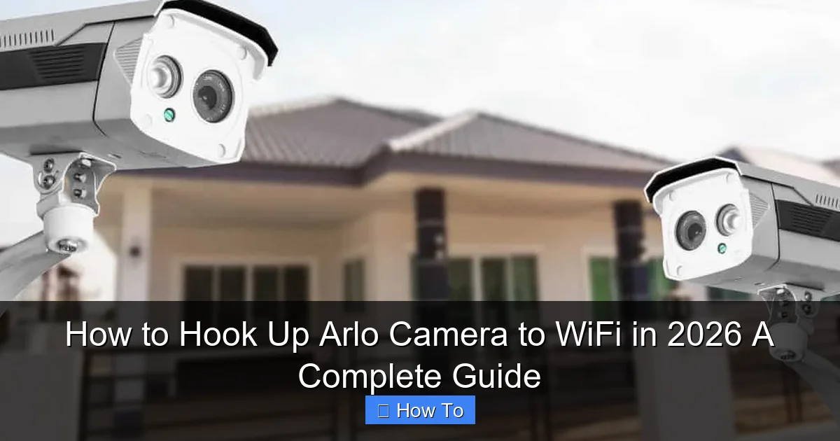 How to Hook Up Arlo Camera to WiFi in 2026 A Complete Guide