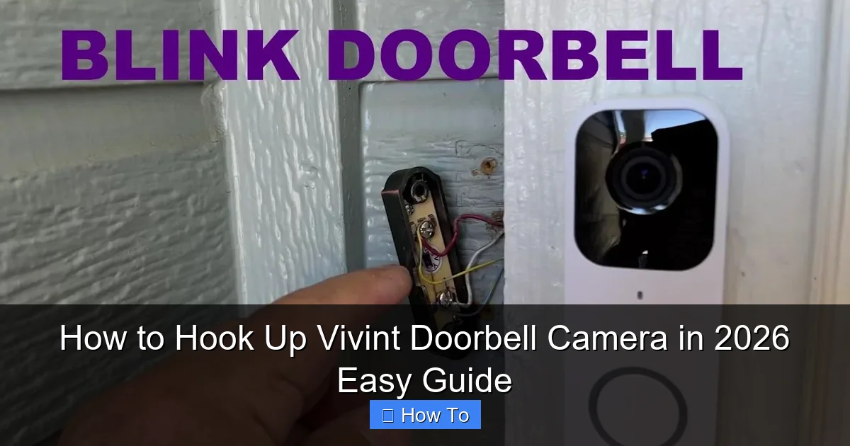 How to Hook Up Vivint Doorbell Camera in 2026 Easy Guide
