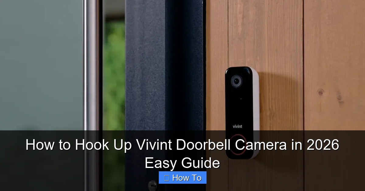 How to Hook Up Vivint Doorbell Camera in 2026 Easy Guide