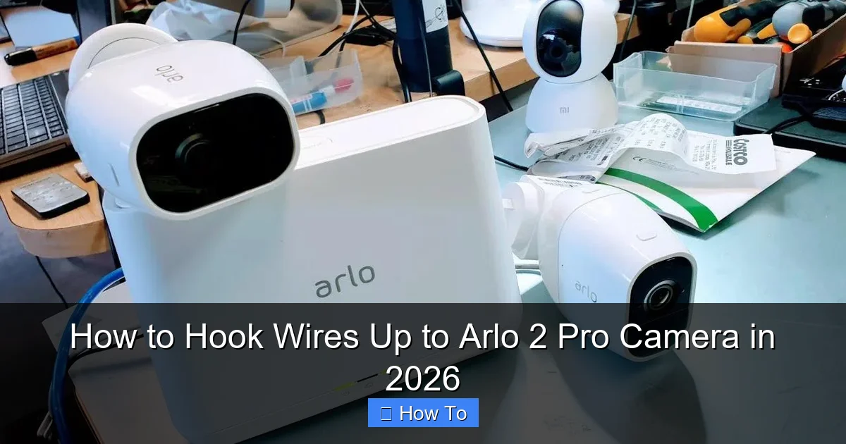How to Hook Wires Up to Arlo 2 Pro Camera in 2026