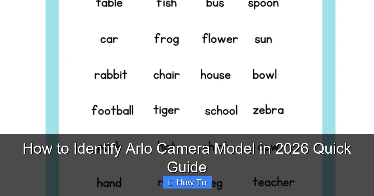 How to Identify Arlo Camera Model in 2026 Quick Guide