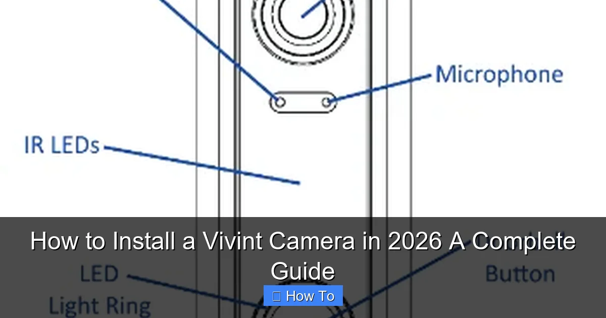 How to Install a Vivint Camera in 2026 A Complete Guide