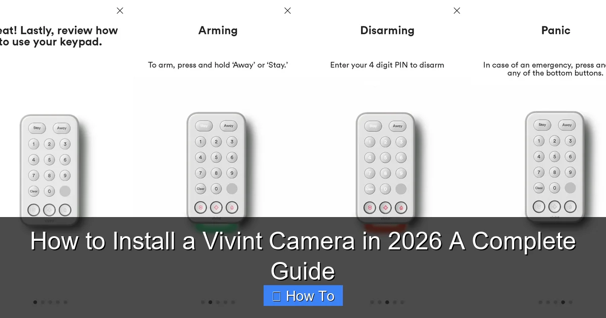 How to Install a Vivint Camera in 2026 A Complete Guide