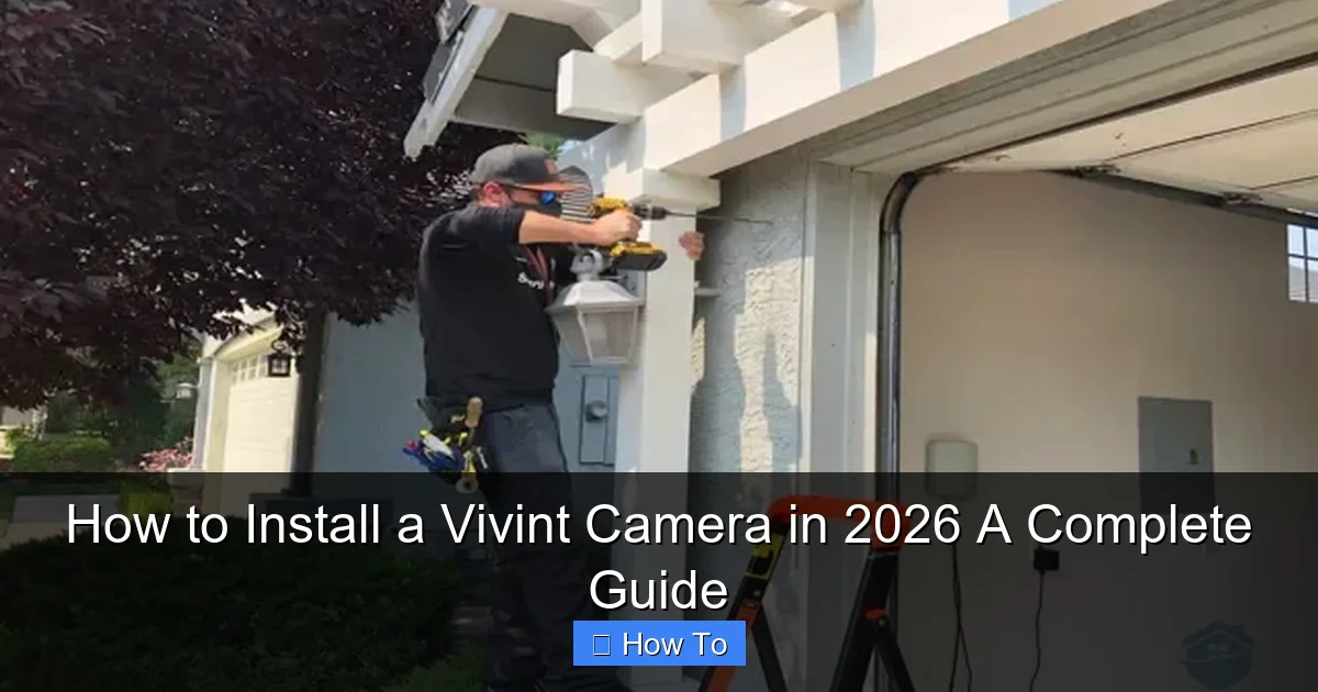 How to Install a Vivint Camera in 2026 A Complete Guide
