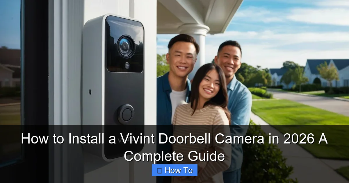 How to Install a Vivint Doorbell Camera in 2026 A Complete Guide