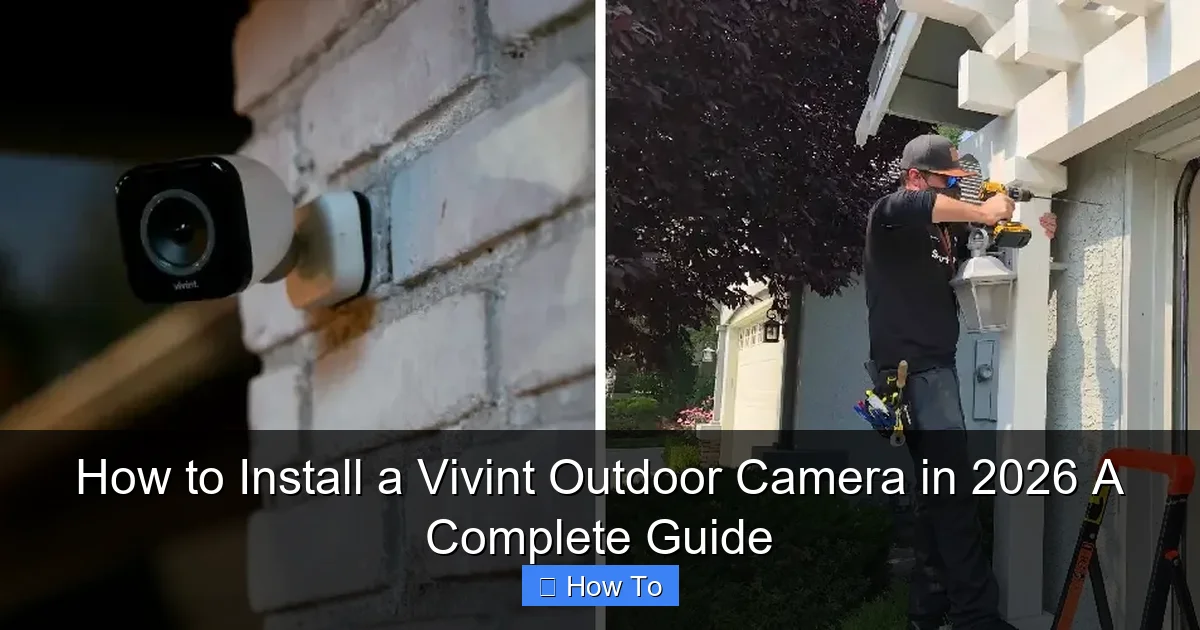 How to Install a Vivint Outdoor Camera in 2026 A Complete Guide