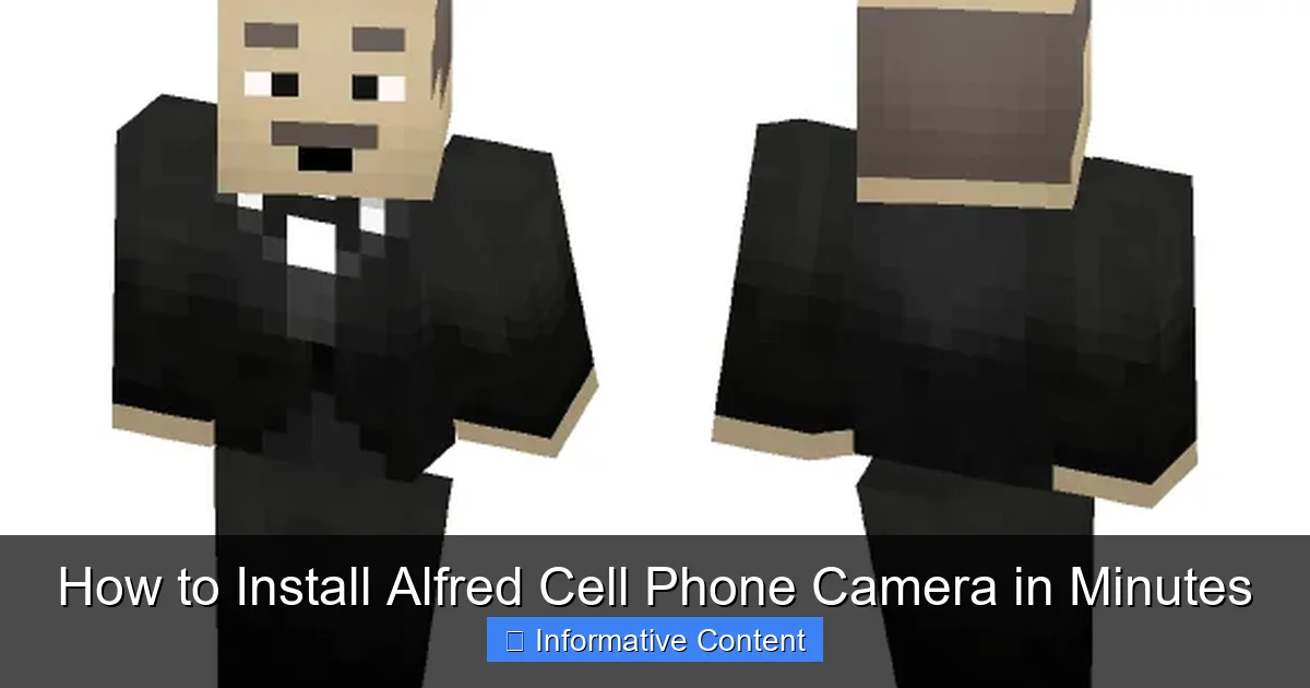 How to Install Alfred Cell Phone Camera in Minutes