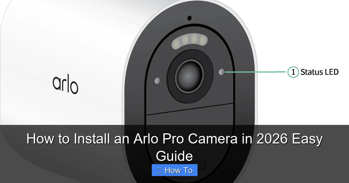 How to Install an Arlo Pro Camera in 2026 Easy Guide