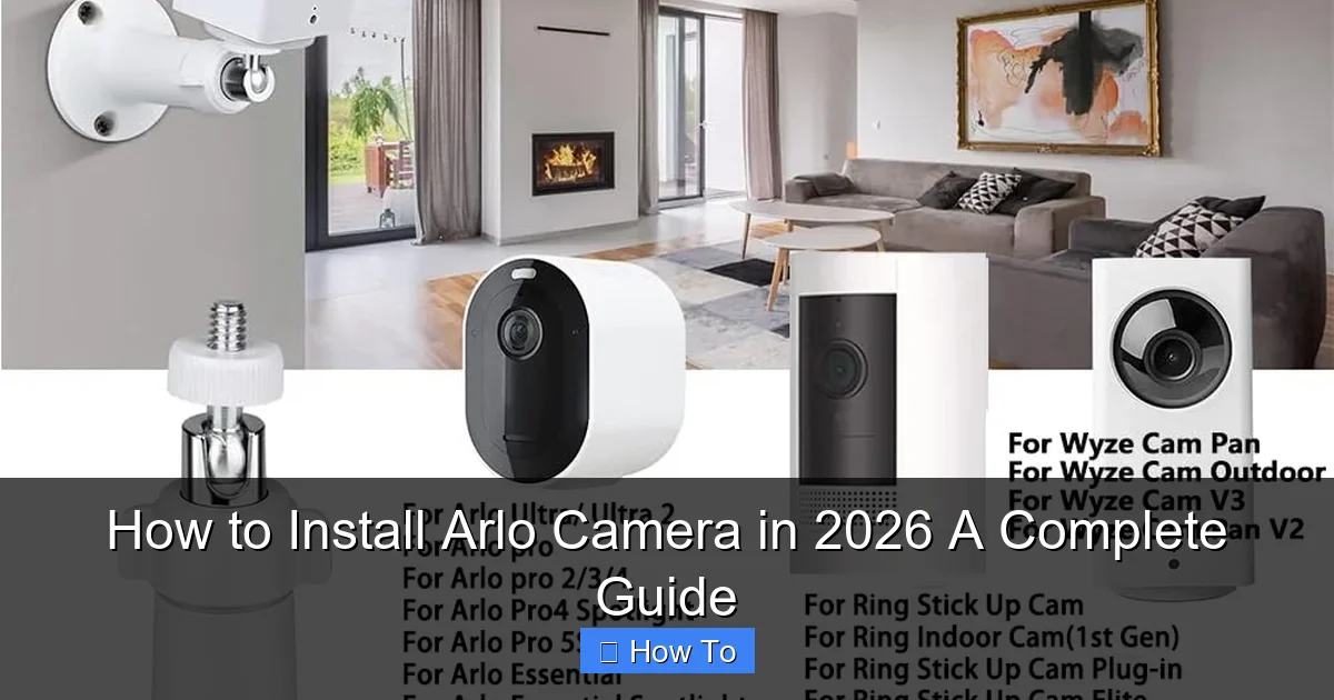 How to Install Arlo Camera in 2026 A Complete Guide