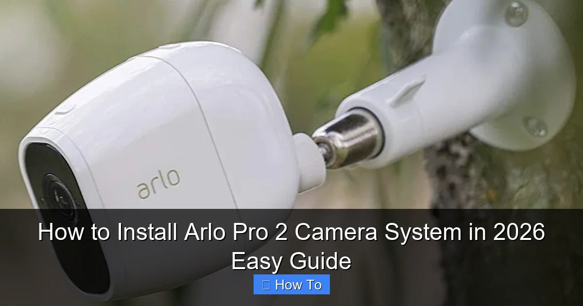 How to Install Arlo Pro 2 Camera System in 2026 Easy Guide