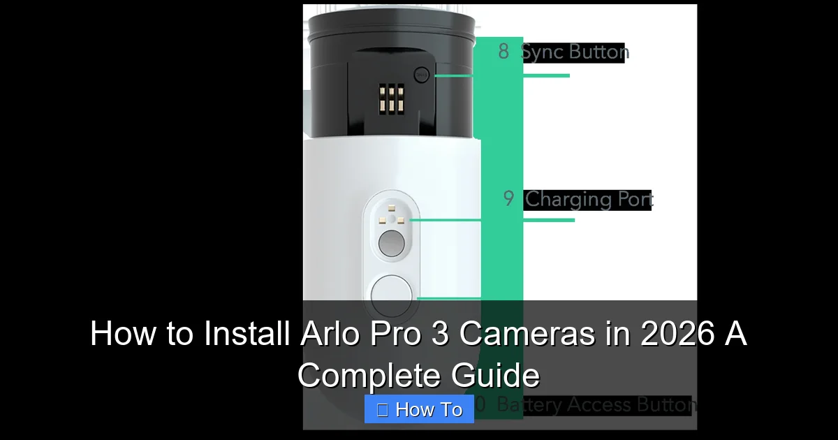 How to Install Arlo Pro 3 Cameras in 2026 A Complete Guide