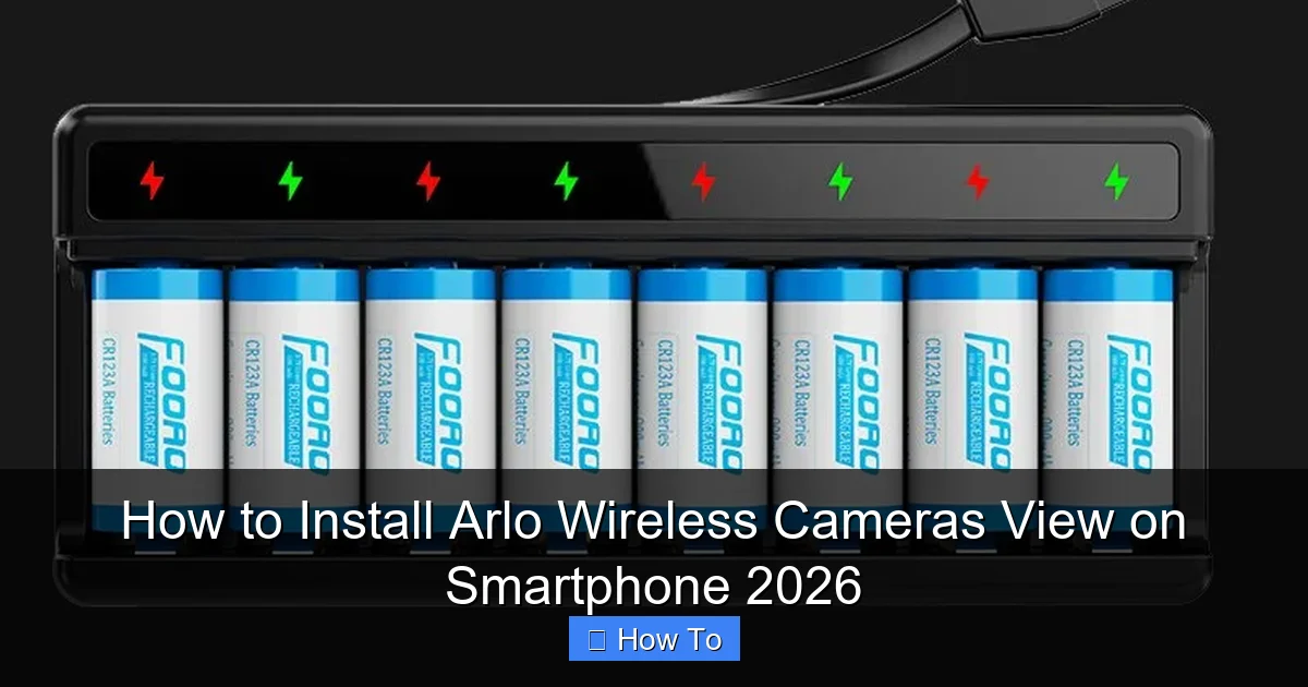 How to Install Arlo Wireless Cameras View on Smartphone 2026