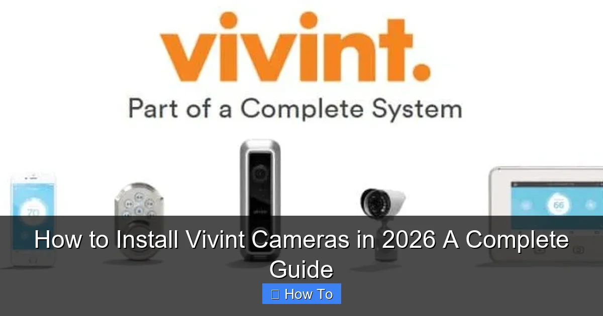 How to Install Vivint Cameras in 2026 A Complete Guide