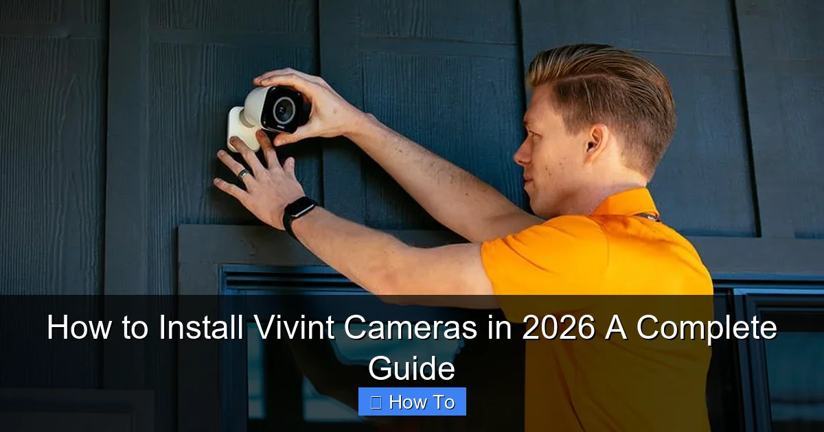 How to Install Vivint Cameras in 2026 A Complete Guide