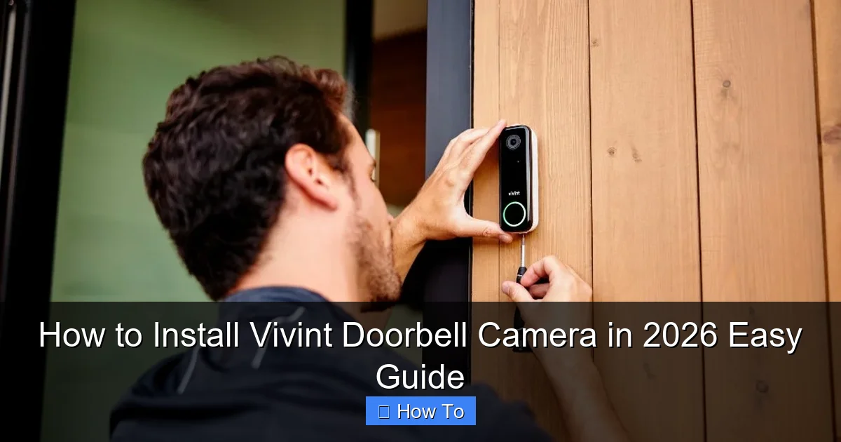 How to Install Vivint Doorbell Camera in 2026 Easy Guide