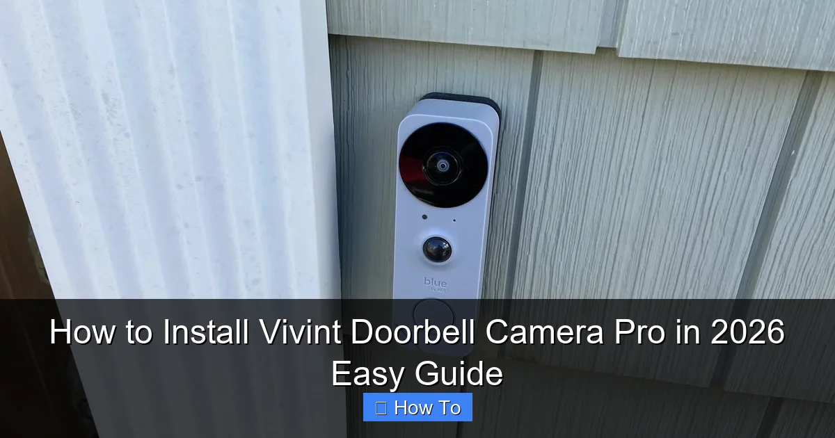 How to Install Vivint Doorbell Camera Pro in 2026 Easy Guide