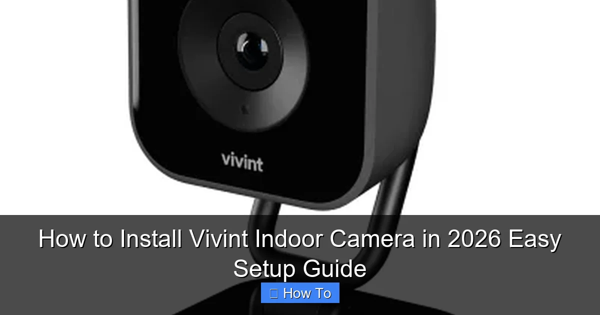 How to Install Vivint Indoor Camera in 2026 Easy Setup Guide