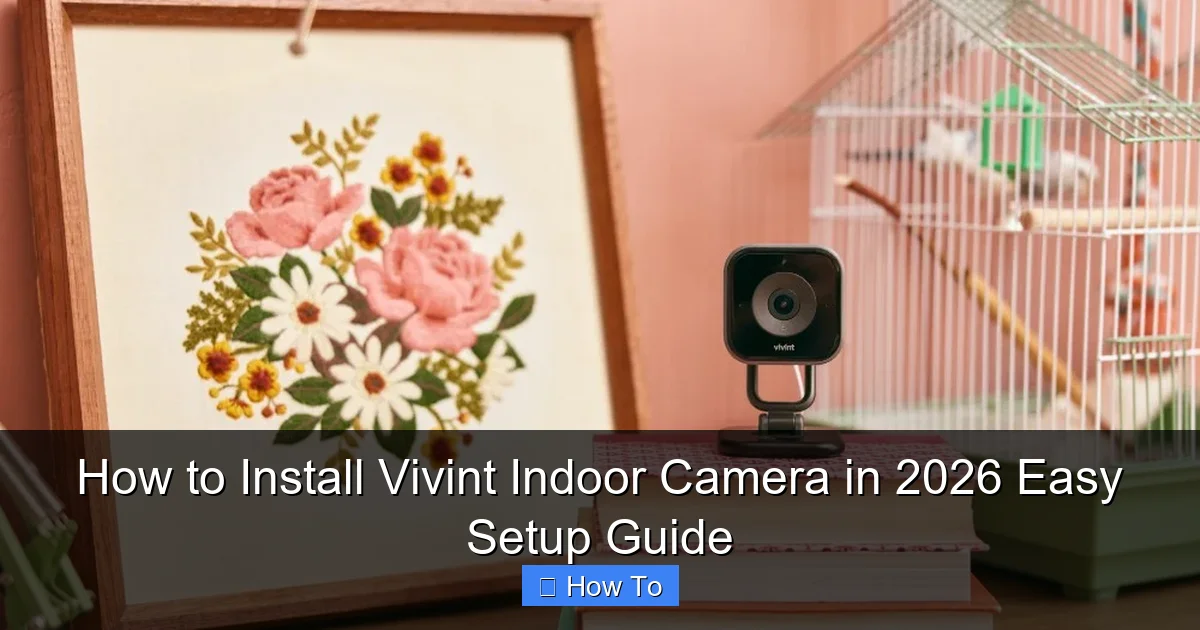 How to Install Vivint Indoor Camera in 2026 Easy Setup Guide