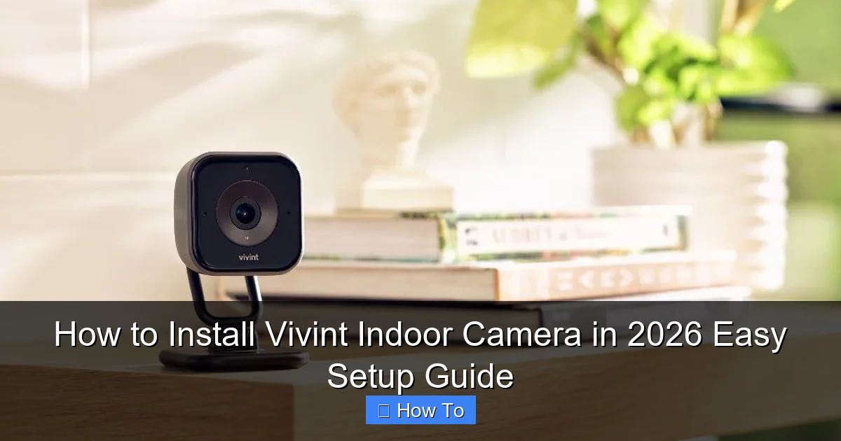 How to Install Vivint Indoor Camera in 2026 Easy Setup Guide