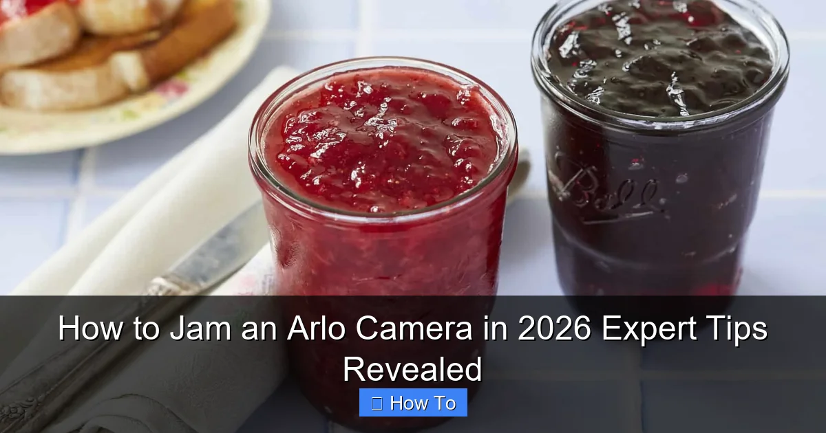 How to Jam an Arlo Camera in 2026 Expert Tips Revealed