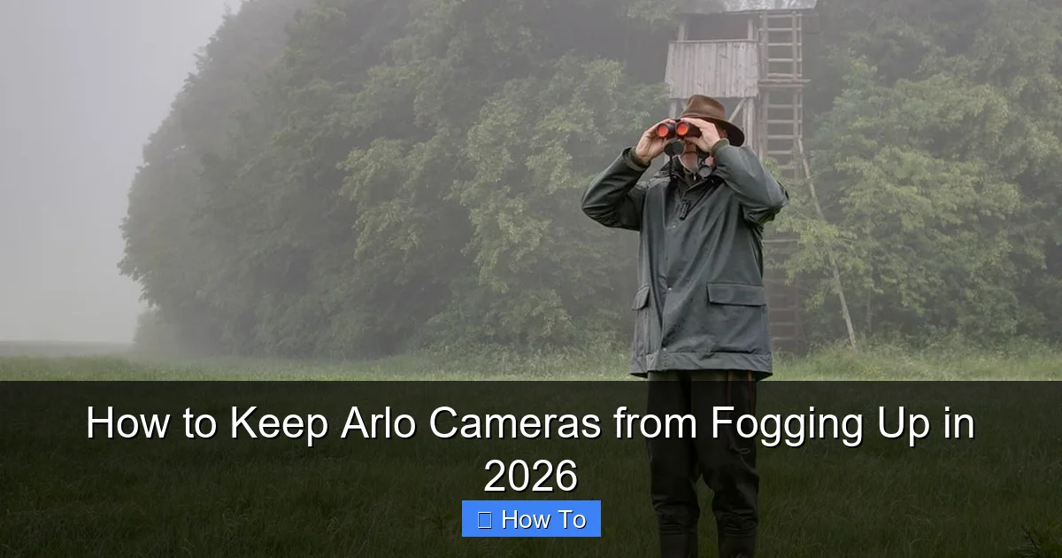 How to Keep Arlo Cameras from Fogging Up in 2026