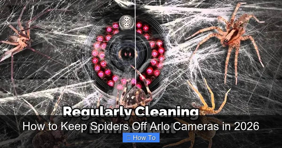 How to Keep Spiders Off Arlo Cameras in 2026