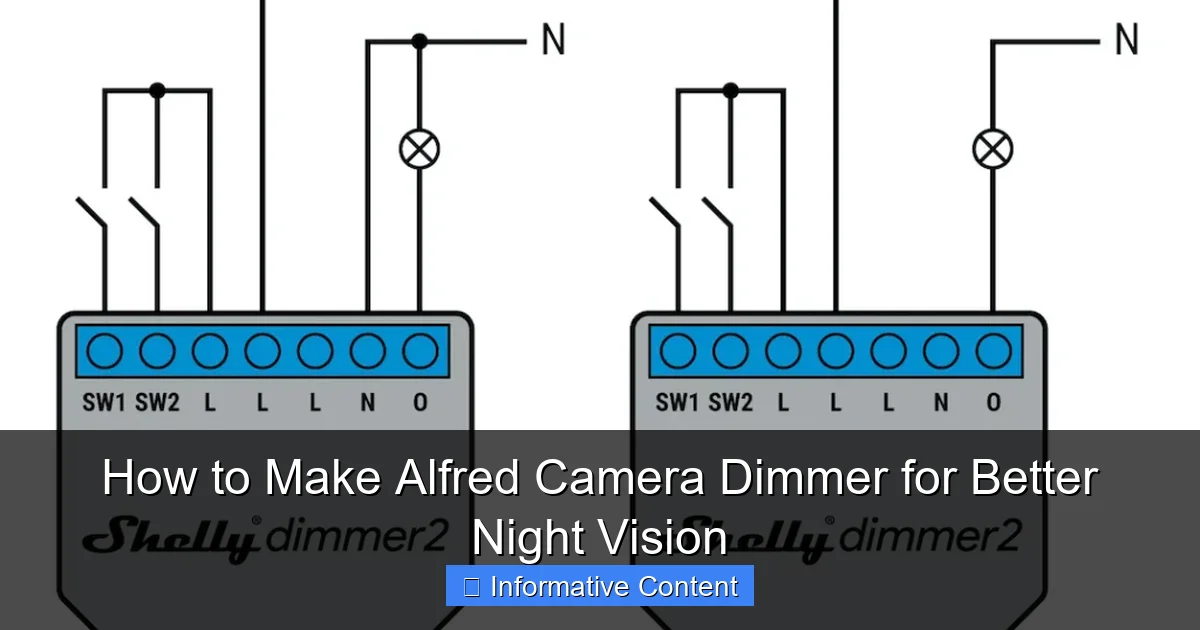 How to Make Alfred Camera Dimmer for Better Night Vision