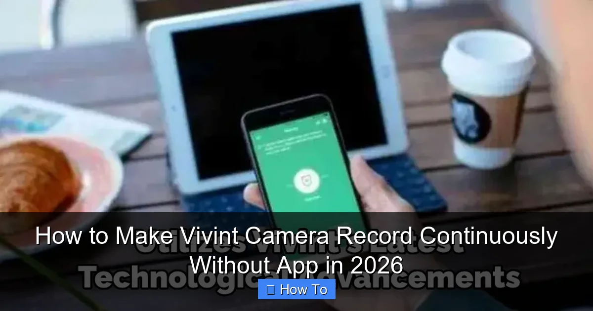How to Make Vivint Camera Record Continuously Without App in 2026
