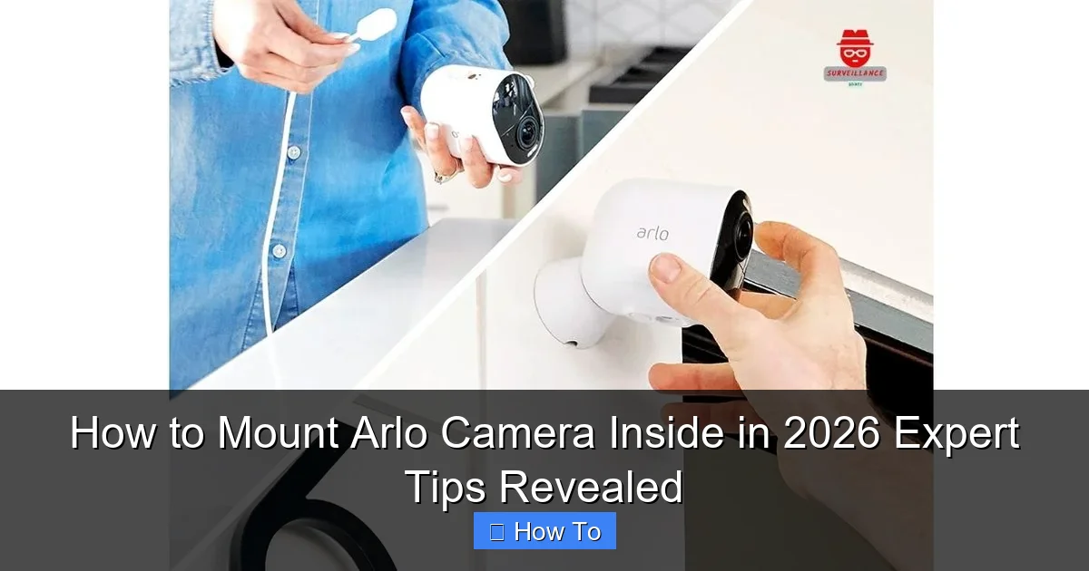 How to Mount Arlo Camera Inside in 2026 Expert Tips Revealed