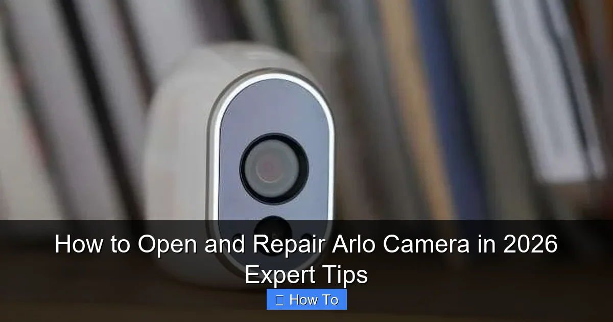 How to Open and Repair Arlo Camera in 2026 Expert Tips