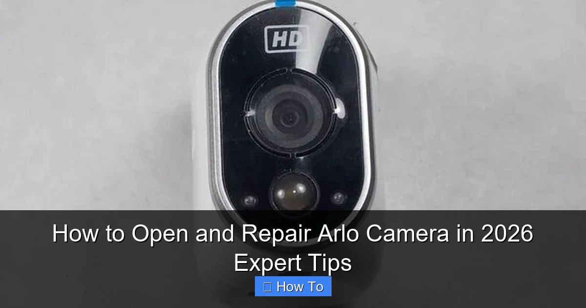 How to Open and Repair Arlo Camera in 2026 Expert Tips