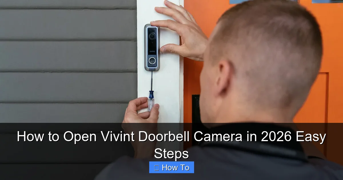 How to Open Vivint Doorbell Camera in 2026 Easy Steps