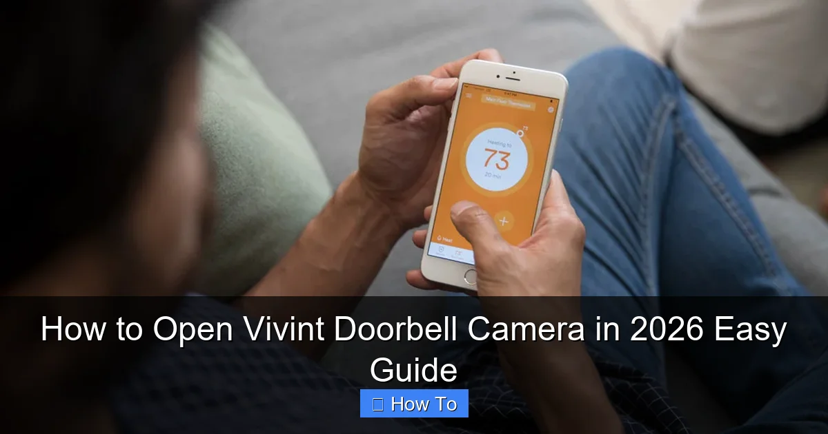 How to Open Vivint Doorbell Camera in 2026 Easy Guide