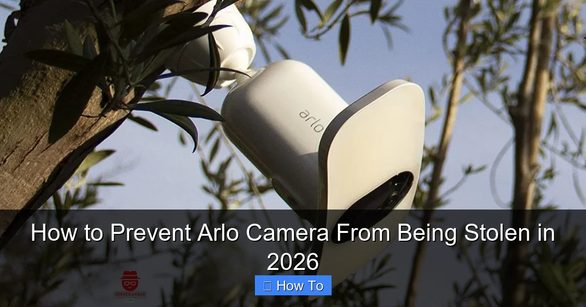 How to Prevent Arlo Camera From Being Stolen in 2026