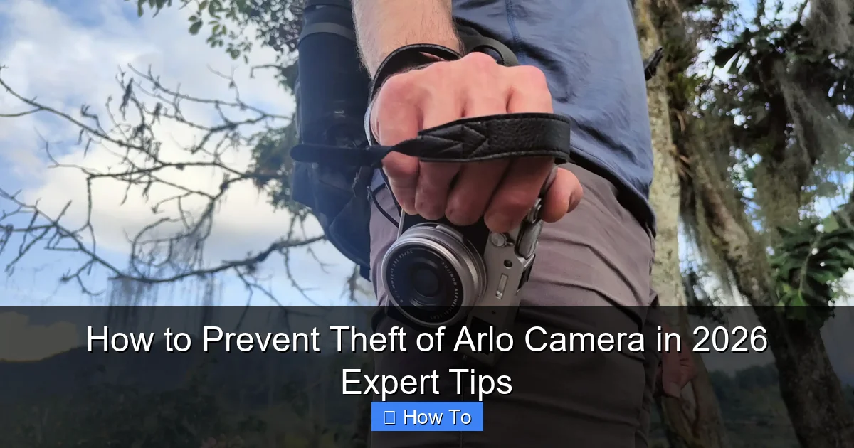How to Prevent Theft of Arlo Camera in 2026 Expert Tips