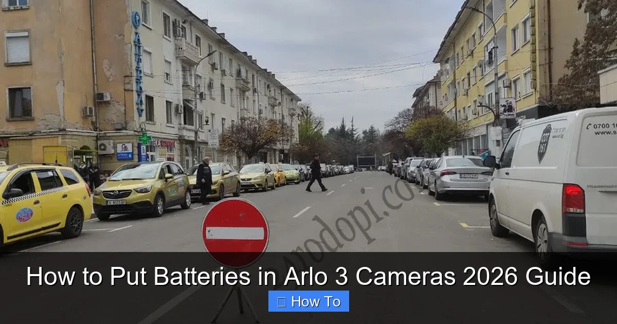 How to Put Batteries in Arlo 3 Cameras 2026 Guide