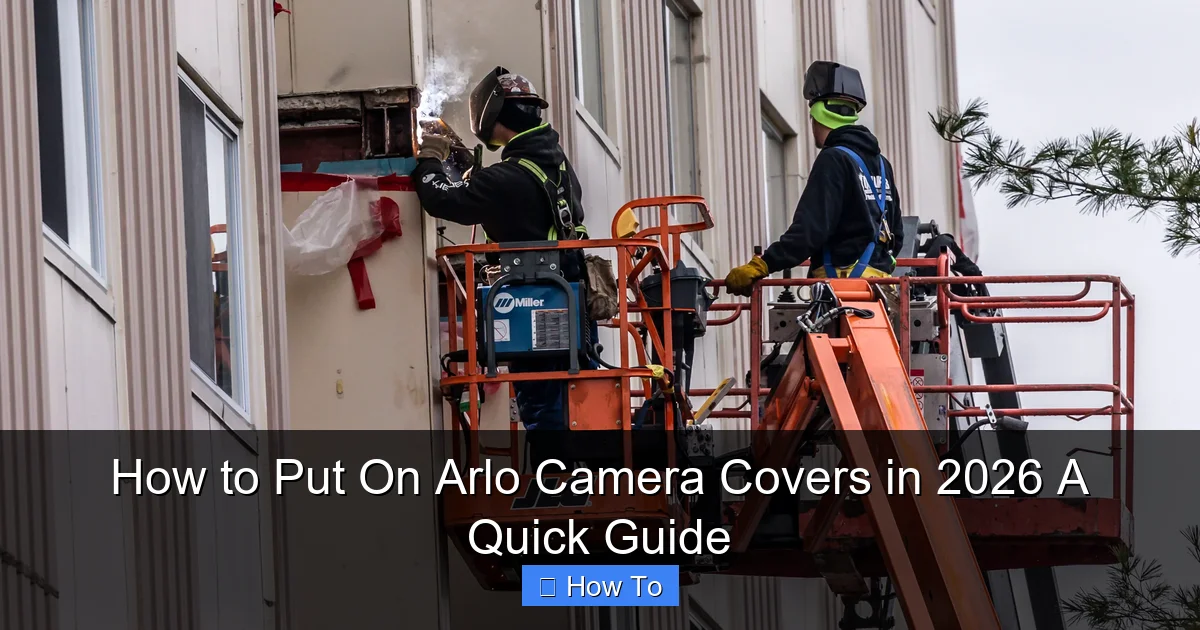 How to Put On Arlo Camera Covers in 2026 A Quick Guide