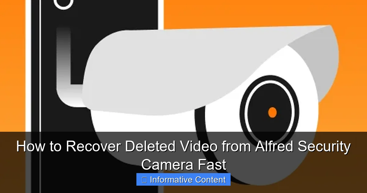 How to Recover Deleted Video from Alfred Security Camera Fast