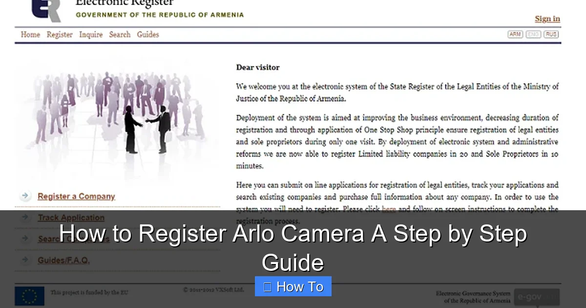 How to Register Arlo Camera A Step by Step Guide