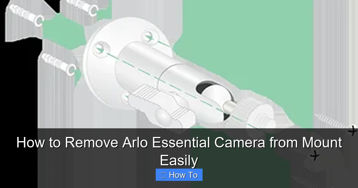 How to Remove Arlo Essential Camera from Mount Easily