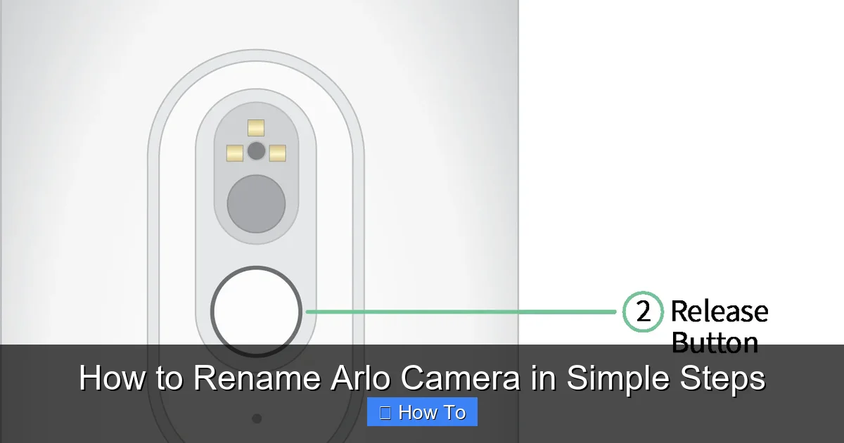 How to Rename Arlo Camera in Simple Steps