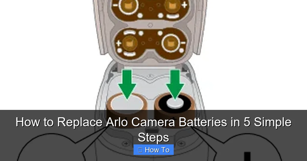 How to Replace Arlo Camera Batteries in 5 Simple Steps