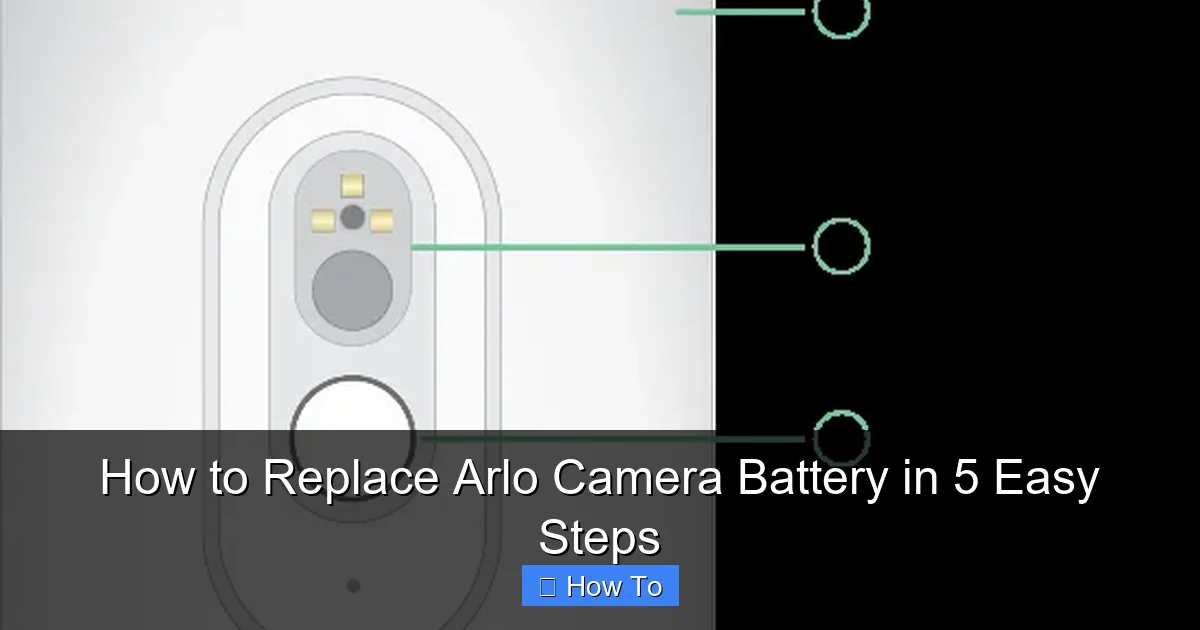 How to Replace Arlo Camera Battery in 5 Easy Steps