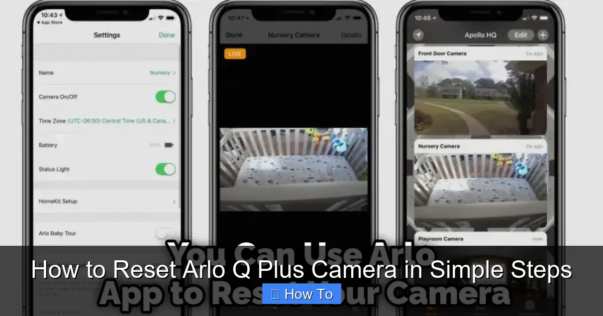 How to Reset Arlo Q Plus Camera in Simple Steps