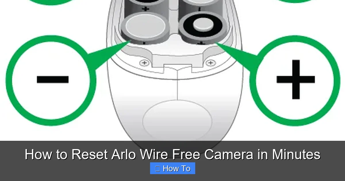 How to Reset Arlo Wire Free Camera in Minutes