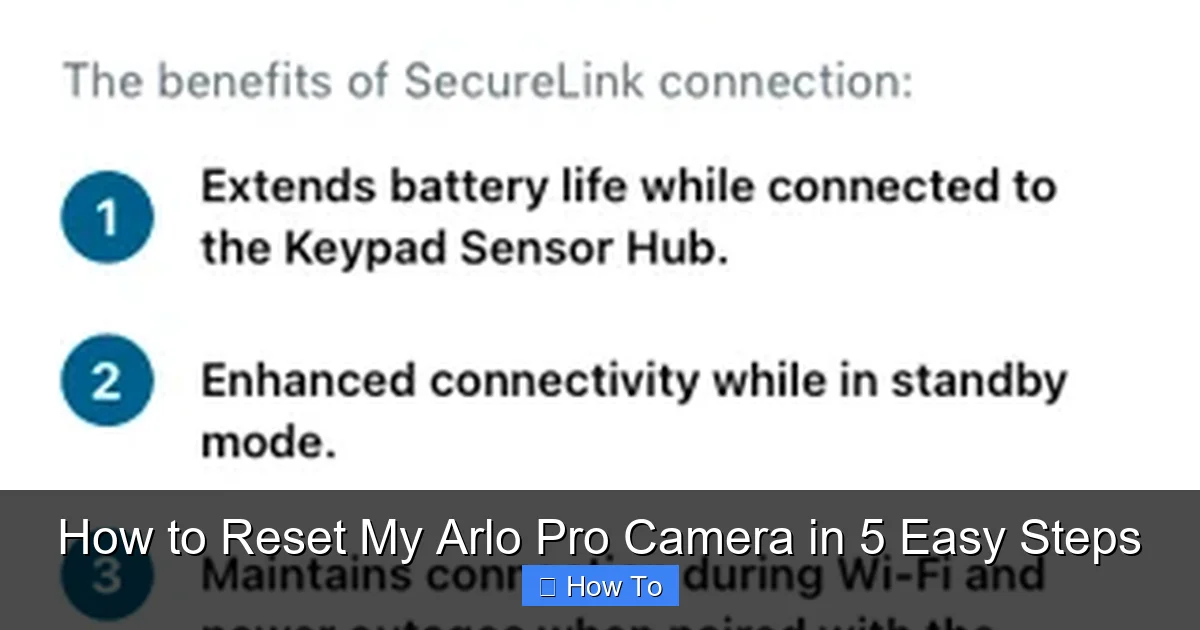 How to Reset My Arlo Pro Camera in 5 Easy Steps